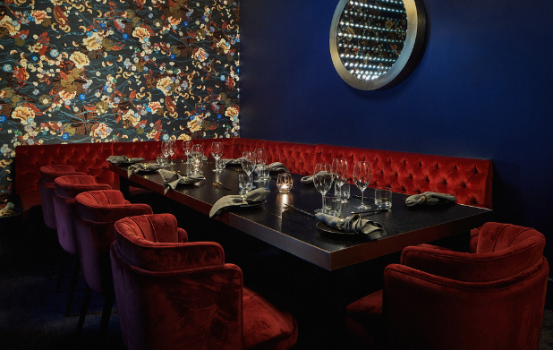 the vault private dining room at boom boom room